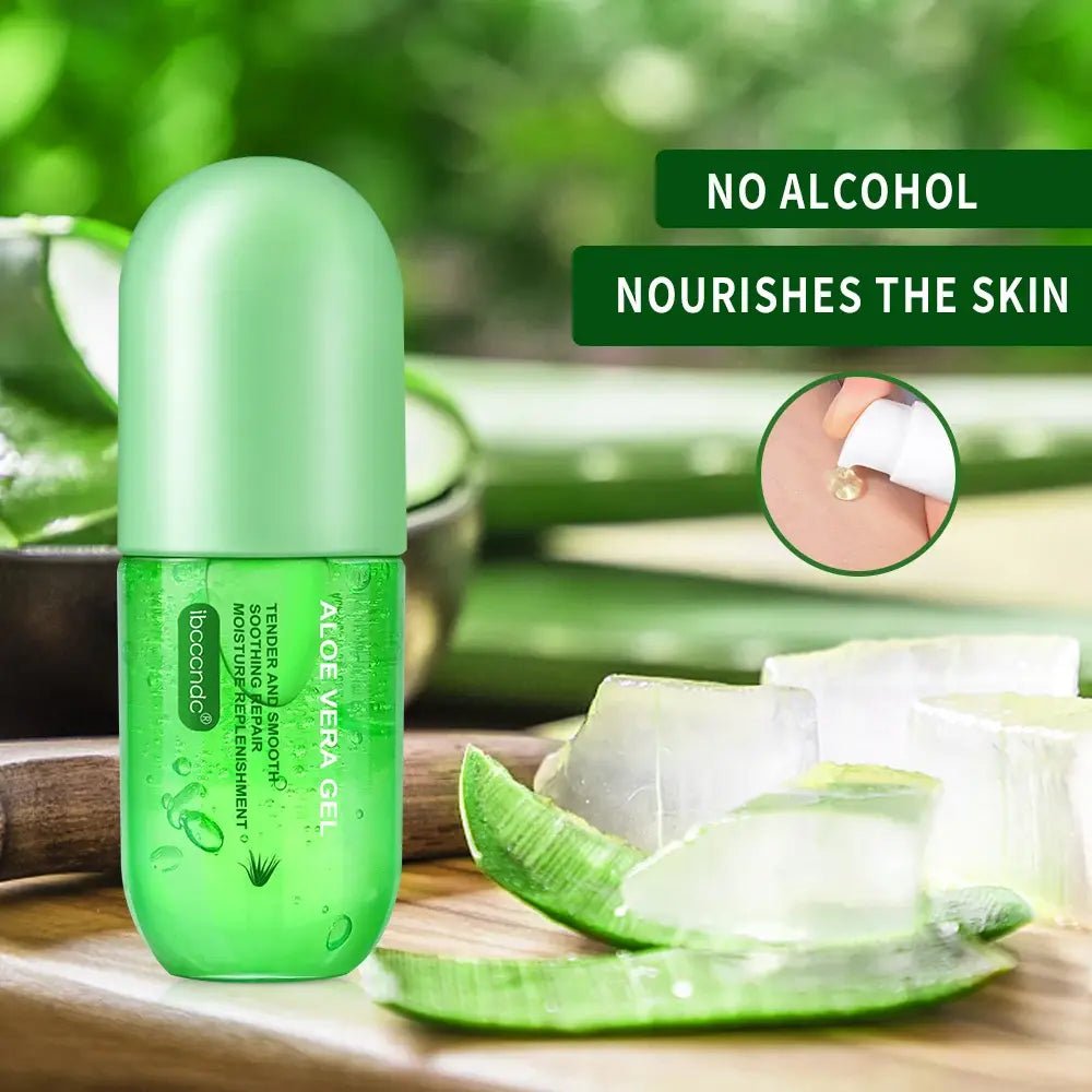 BeautyStarts Aloe Gel Hydrating Soothing Skin Care, alcohol-free formula to ensure gentle, soothing care for sensitive skin.