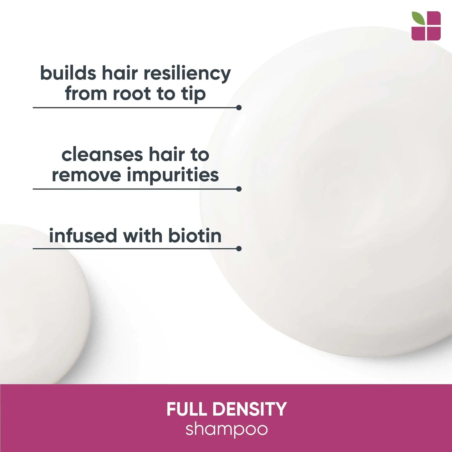 Biolage Full Density Thickening Shampoo | For Fuller & Thicker Hair | With Biotin | For Thin & Fine Hair | Paraben & Silicone Free | Vegan 13.5 Fl Oz (Pack of 1)