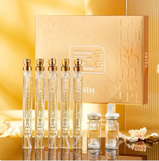 Golden Radiance Firming Serum Set for Firming and Rejuvenation - BeautyStarts Skin Care