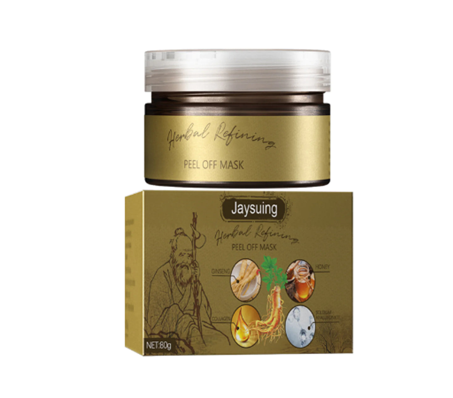 Herbal Refining Peel-Off Mask with Packing for Clean Skin - BeautyStarts Natural Skincare