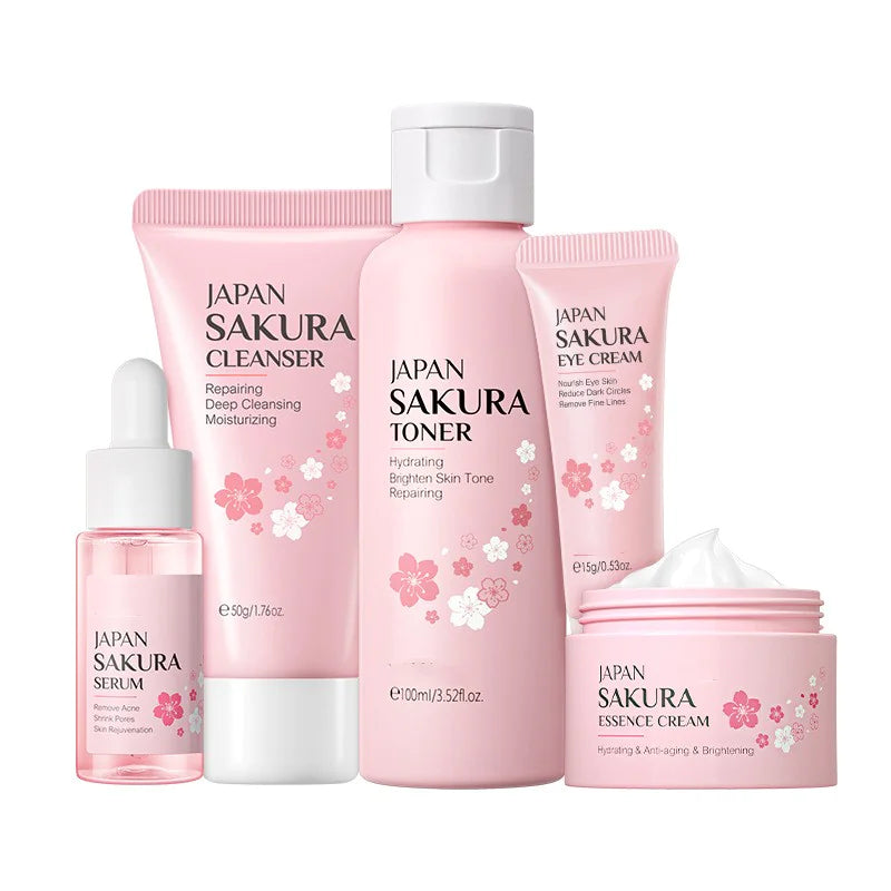 SAKURA Moisturizing Face Cream Skin Care Kit – All Products Included – BeautyStarts