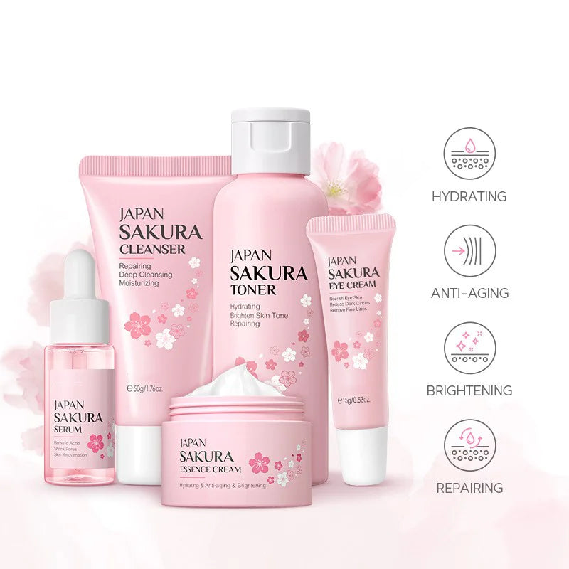 SAKURA Moisturizing Face Cream Skin Care Kit – Skin Hydration, Softness, and Radiance – BeautyStarts